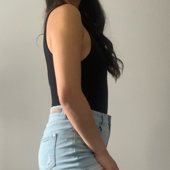 π€ American Eagle Black Bodysuit β Size Small π€ - Picture 3 of 10